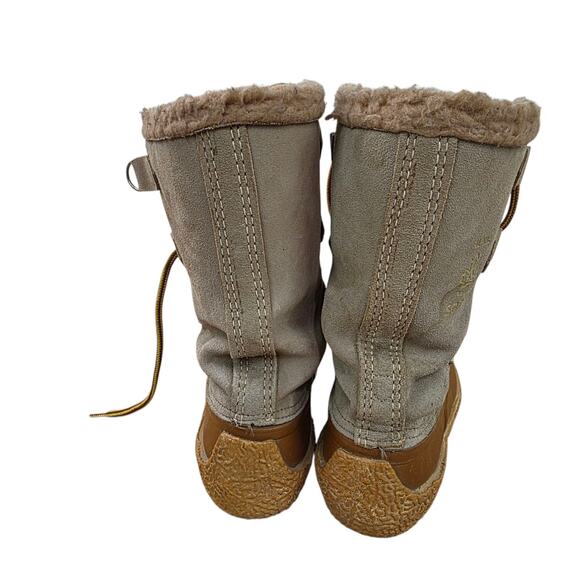 Vintage Sorel Alpine Women's 7.5/8 Green Winter Snow Boots Waterproof Felt Liner - Picture 4 of 7